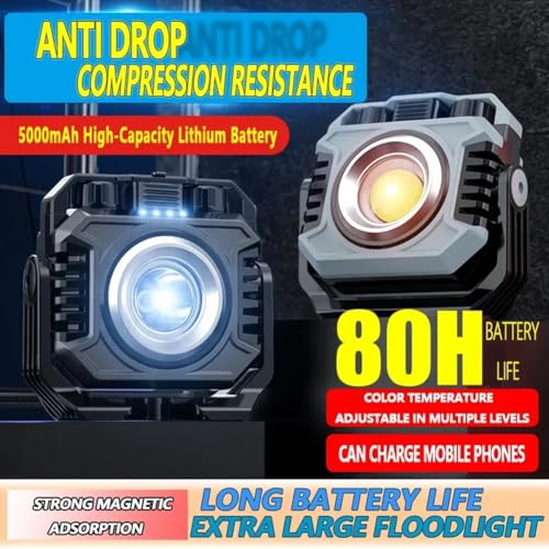 Lampe de camping LED rechargeable et projecteur d'extérieur - 4