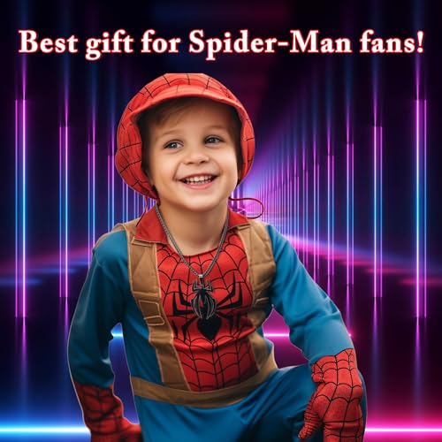 Spider Man Necklace for Women Daily Wear,Cosplay and Ideal Pink Gift for Spider Man Fans Chain3