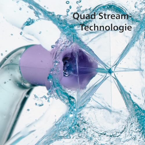 Philips Sonicare kabellose Power Flosser Munddusche und DiamondClean 9000 elektrische Zahnbürste – Saubere Zähne, sauberes Zahnfleisch und Plaque-Entfernung, schwarz (Modell HX3886/43) – Bild 4