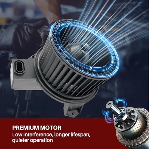 Image of 700185 AC Heater Blower Motor Fan Assembly Fit for Ford Mustang 2005-2009 4R3Z19805AA, 4R3Z19834BA, 5R3Z19805A, FO3126128