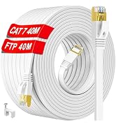 Cavo Ethernet CAT 7 0,5m Bianco, 10 Gbps, 600 MHz, S/FTP, Connettori RJ45 Placcati Oro, Per Router, PS5, PC, Switch - 2