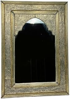 Comprar Espejo marroquí de Alpaca Arco Plateada (50_x_35_cm)