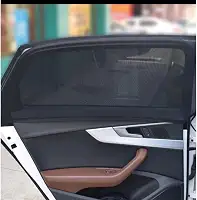 Kit 2 Capa Tela Mosquiteiro Cortina Proteção Solar Anti Vento Protetora Crianças Janelas Carro