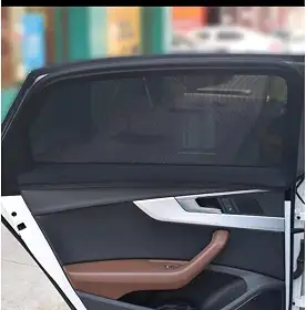 Kit 2 Capa Tela Mosquiteiro Cortina Proteção Solar Anti Vento Protetora Crianças Janelas Carro