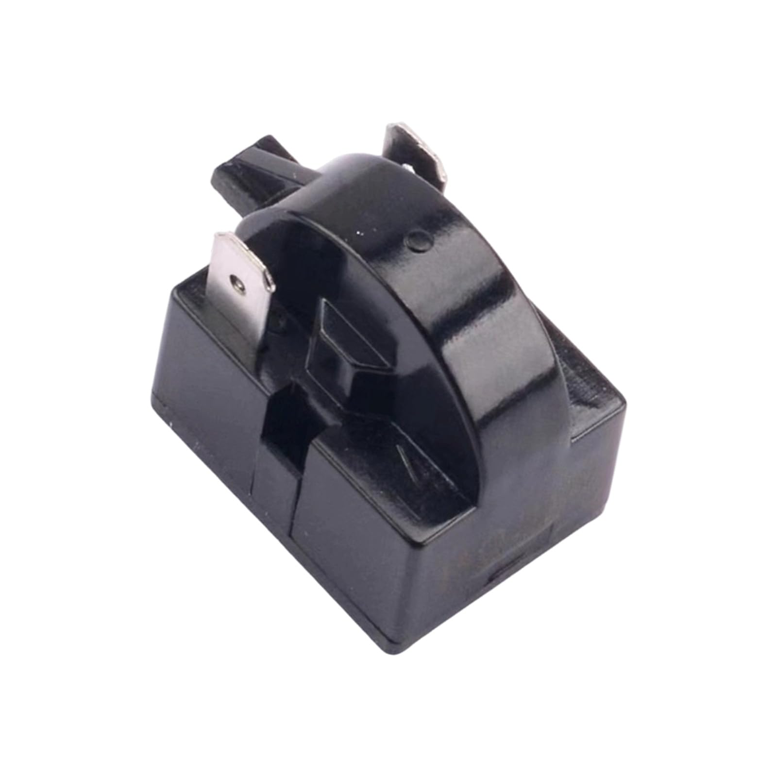 Refrigerator Compressor Start Device Replacement, Black Overload Guard Part for Refrigeration Unit Service Work Compressor Starter Component Overload Guard Replacement Compact Refrigerator Repair Unit