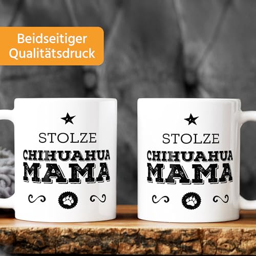MoonWorks Kaffee-Tasse Stolze (style_variation) Mama (style_variation) Besitzerin Hundebesitzerin Weiss unisize