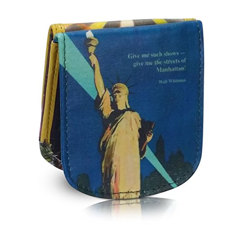Taxi Wallet® - TW94-NEW YORK BY NIGHT - Soft Faux Pleather - Compact, Front Pocket Folding Wallet - For Cards, Coins, Bills, ID (Men & Women)4
