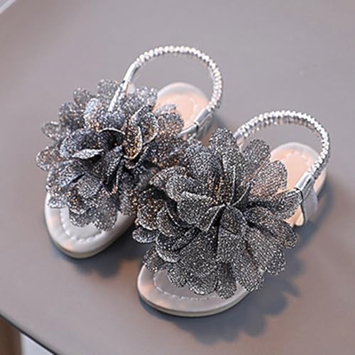 Toddler Baby Girls Bohemian Flower Sandals Kids Summer Beach Open Toe Princess Elastic Ankle Strap Dress Flat Shoes3