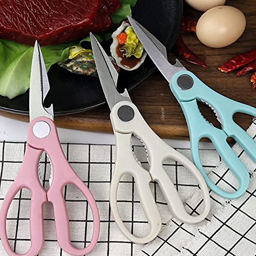 Tijeras de oficina, tijeras artesanales, tijeras de acero inoxidable, aptas for cocina, uso multifuncional, mango cómodo azul, tijeras resistentes al desgaste Tijeras