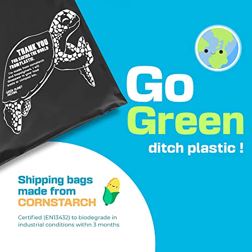 Sac postal biodégradable 25,5x35,5 cm pour expédition écoresponsable e-commerce - 3