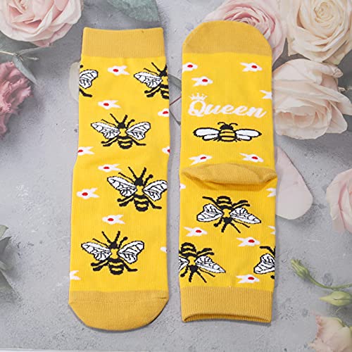 G2TUP Funky Bee Socks Bee Farm Animal Themed Socks Bumblebee3
