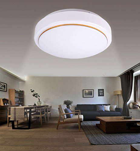 LED Sensor Techo Minimalista Iluminación de Techo Escaleras Balcony Passway Lámparas de techo Inducción de Radar 12W Línea Dorada