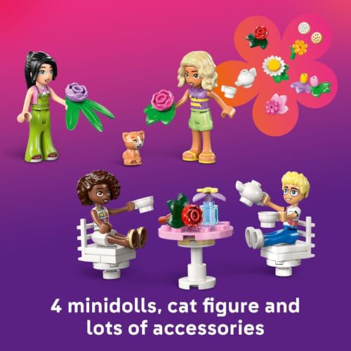LEGO Friends Plant Café & Flower Shop Pretend Play Building Toy - Playset with 4 Minidolls and Cat Toy for Creative Storytelling - Birthday Gift Idea for Girls and Boys, Ages 9 and Up - 42671 - image 5