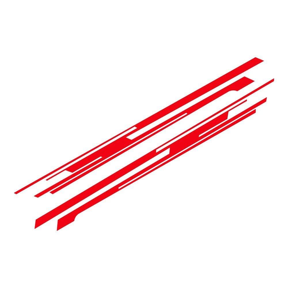 for Porsche Taycan Car Door Side Stickers Auto Decal Kit Wrap Vinyl Film Waterproof PVC(Glossy Red)
