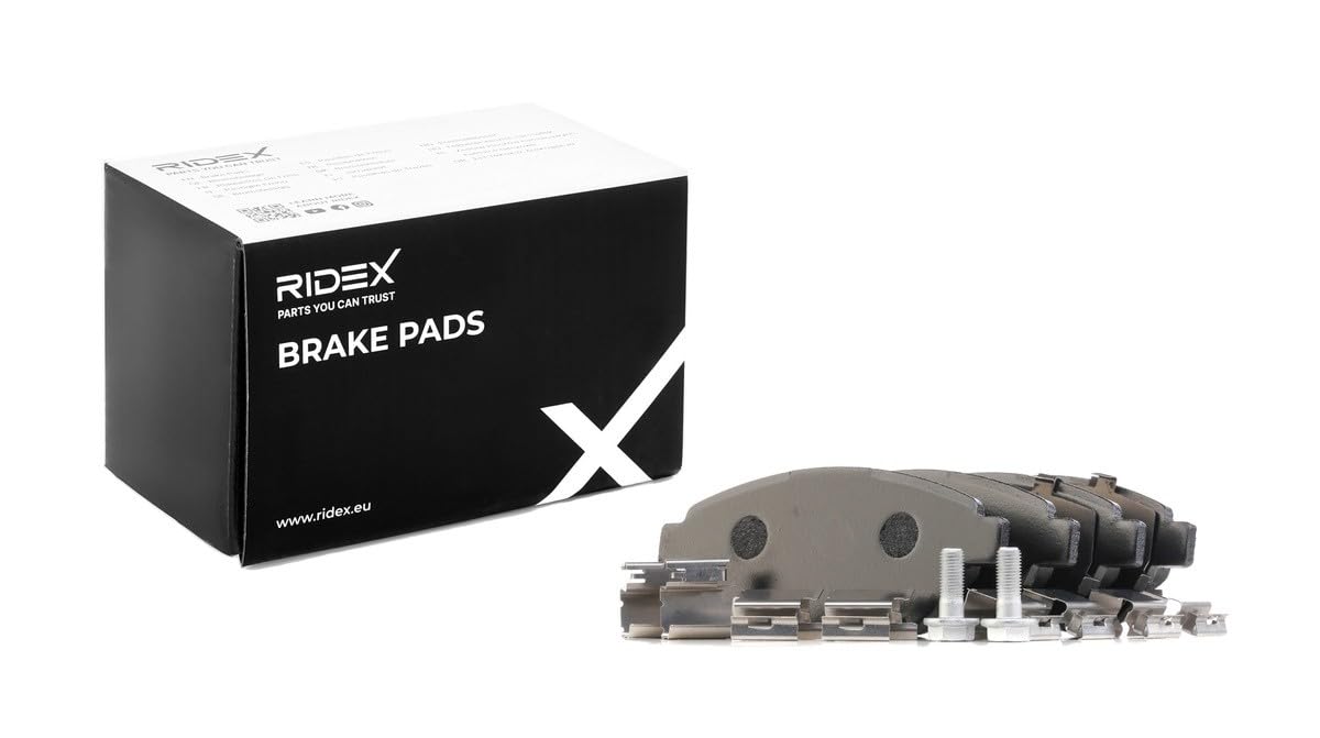 RIDEX 3405B1420 Juego para eje Kit de discos de freno y pastillas Delantero sin buje de rueda con tornillos pinza freno Compatible con PEUGEOT 207 WA, WC