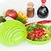 Salad Cutter Bowl Slicer w/Cutting Board| FASTEST FAMILY SIZE Vegetable, Fruit, Onion Chopper