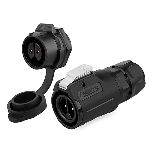 Miniatura 7 de CNLINKO Panel circular IP68 M16 de plástico 3 pines enchufe y zócalo electrial impermeable arnés de cable automático Soldadura con cubierta para
