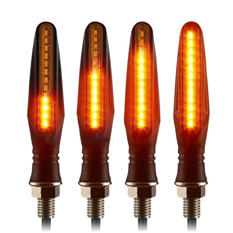 Clignotants moto étanches haute luminosité pour visibilité nocturne