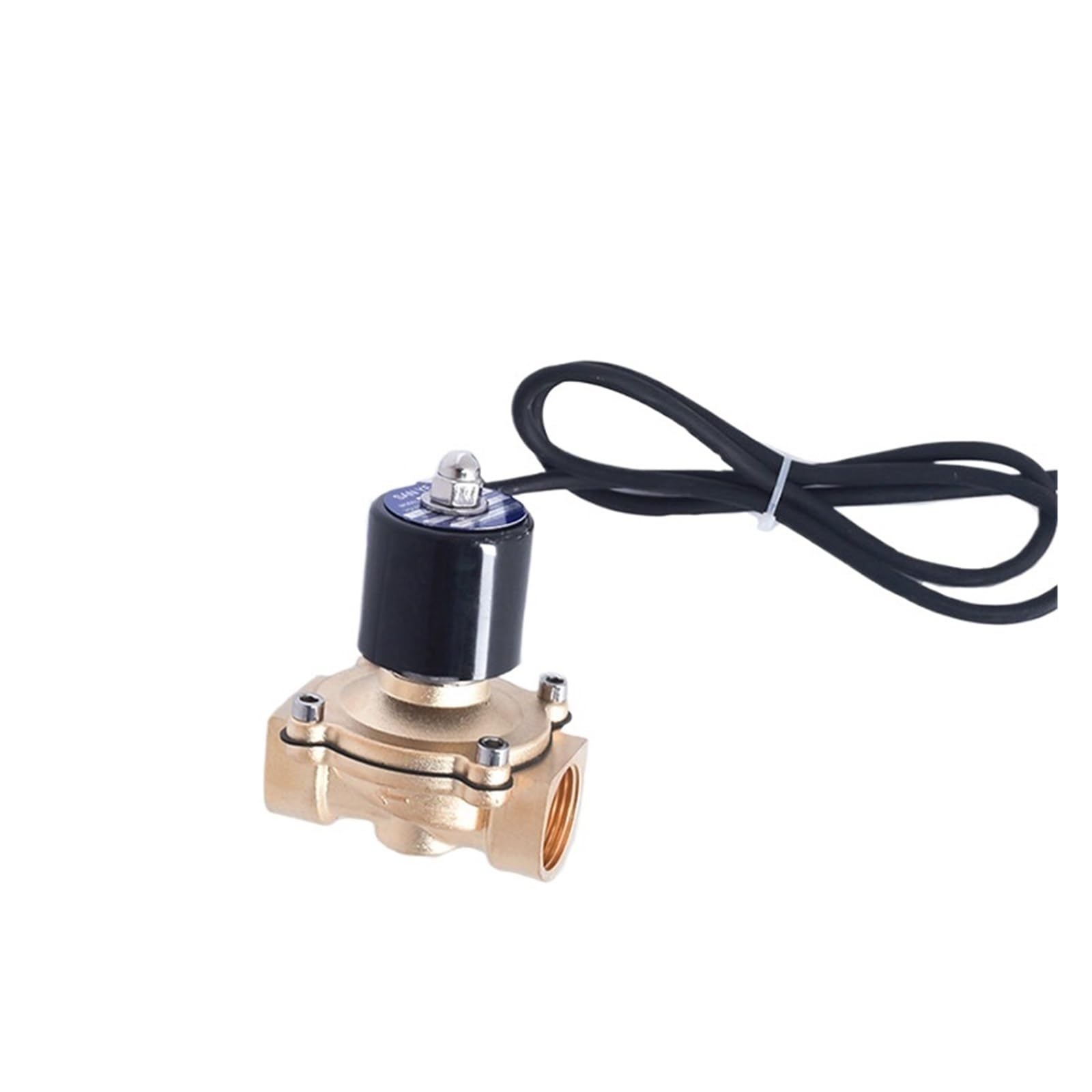 Électrovanne fontaine musicale étanche IP68 solénoïde laiton DC 24V normalement fermé 1" bsp