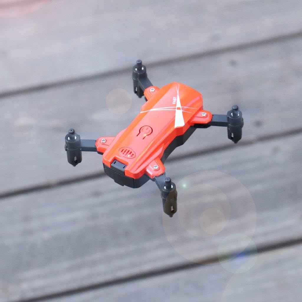 Quadcopter Professional Folding Drone with Altitude Hold, Red