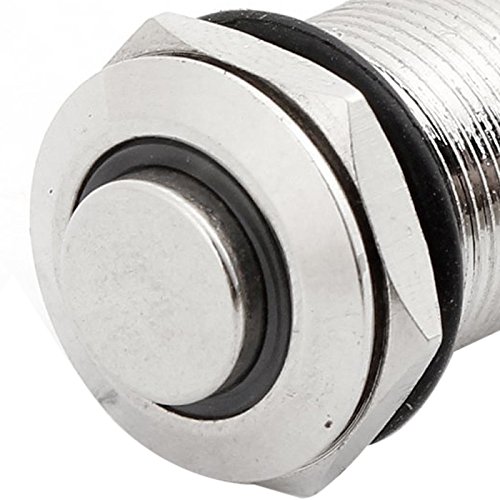 SODIAL Spia LED blu DC 5V momentaneo azione a