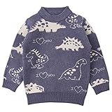 Peecabe Winter Baby Boy Dinosaur Sweater Toddler Girl O-Neck Soft Pullover Infant Knitted Fall...
