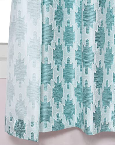 Image of Ultimate Digital Print Insulated Crystal Grommet Room Darkening Curtains /Drapes for Bedroom /Living Room Long Door - 10 feet - 2 Panels, Sky Blue