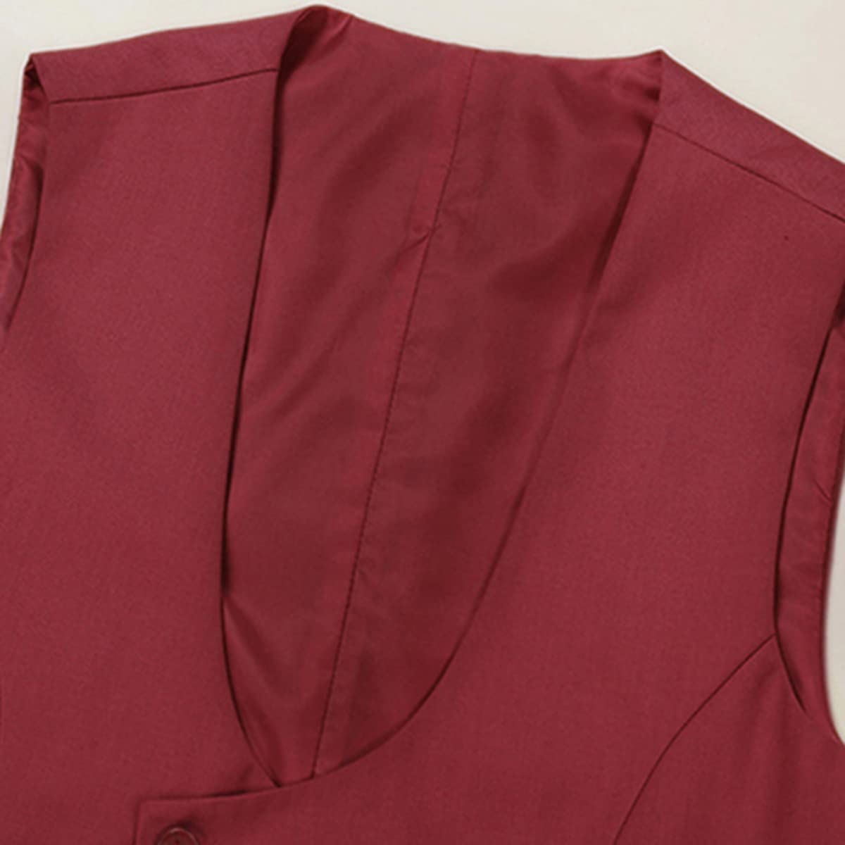 Allthemen Gilet da Uomo Gilet da Abito Doppiopetto Gilet da Uomo Western con Scollo Rotondo per Affari