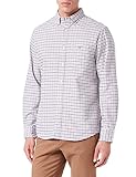  GANT Reg Oxford Banker BD Camisa, Color Dorado y Naranja, L para Hombre
