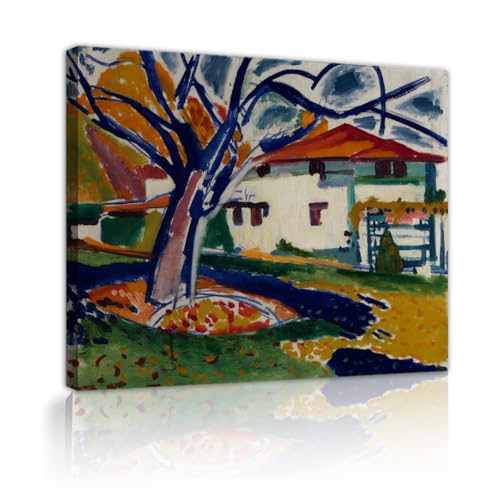 Œuvres d’art Les arbres bleus CHERHERART fresque maison