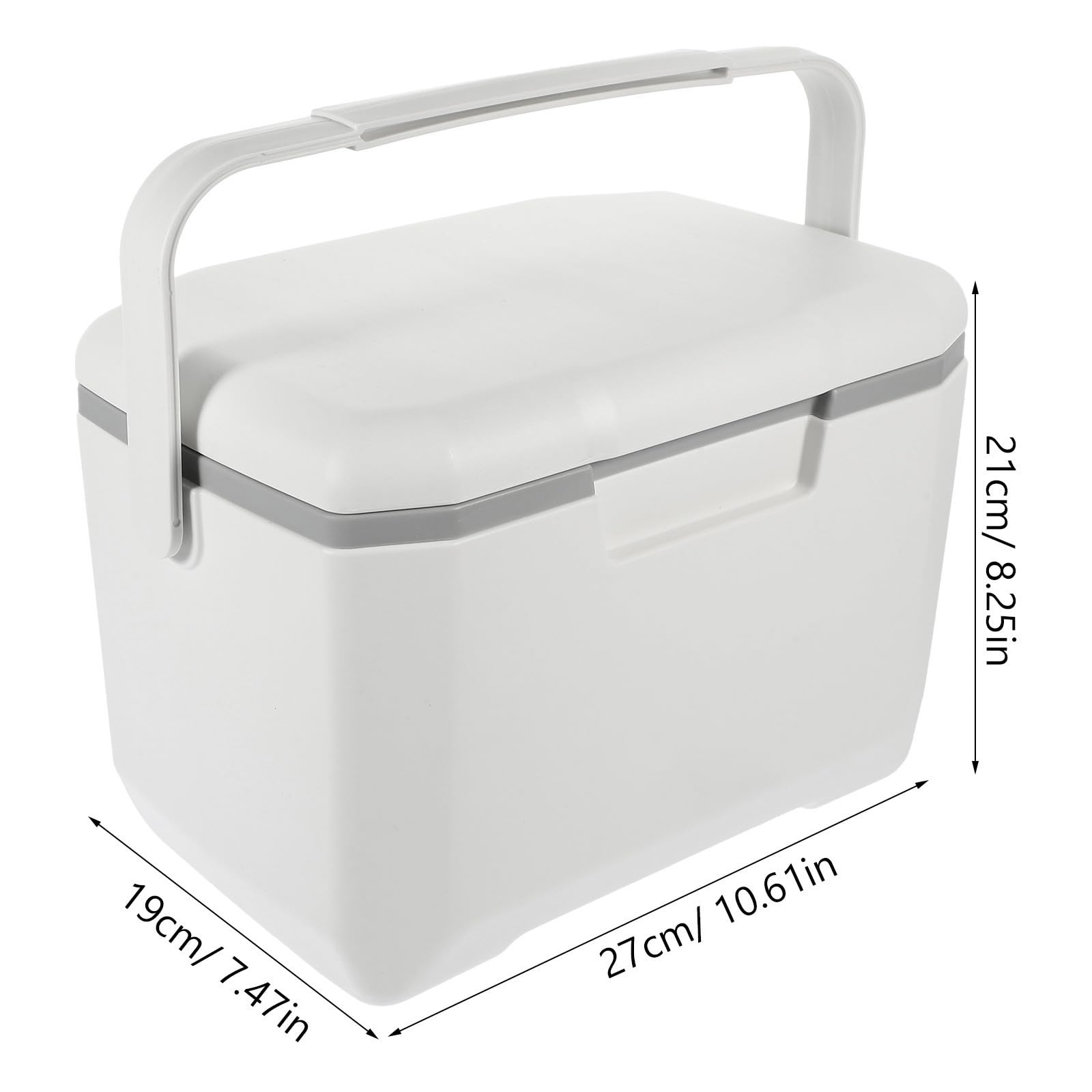 SECFOU Caja de Picnic Aislada para Exteriores de 6l Diseño Fácil de Transportar y Materiales PE, PU y PP para Mantener Alimentos y Bebidas Conservados por 48 Horas en Viajes y Salidas