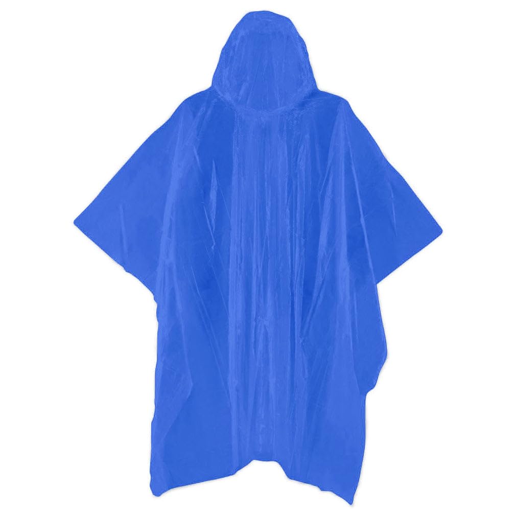 Emergency Rain Poncho - 1 poncho color randomly selected