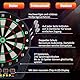Elektronische Dartscheibe, E-Dartboards Dartautomat mit 4 LCD-Anzeige und 6 Darts und 24 Pfeilkopf 27 Spiele mit 243 Spieloptionen Profi Elektronik Dartspiel für 16 Spieler (Schwarz, breit)