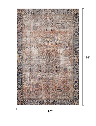 Image of Loloi Chris Loves Julia Jules Terracotta /Multi 7'-6 inch x 9'-6 inch Area Rug