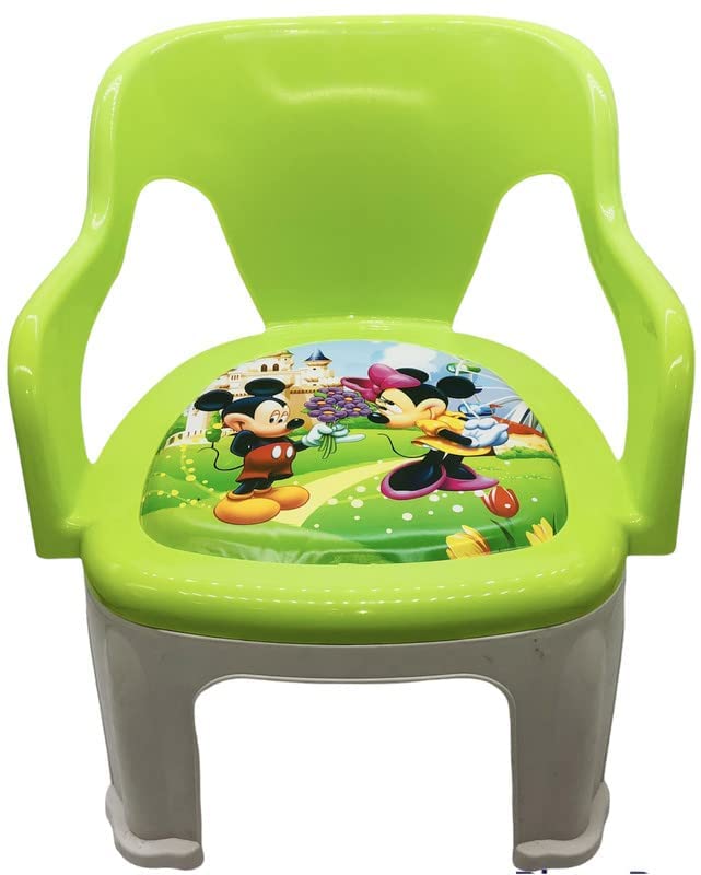 Plastic Baby Chair for Kids Study Table Chair with Cushion