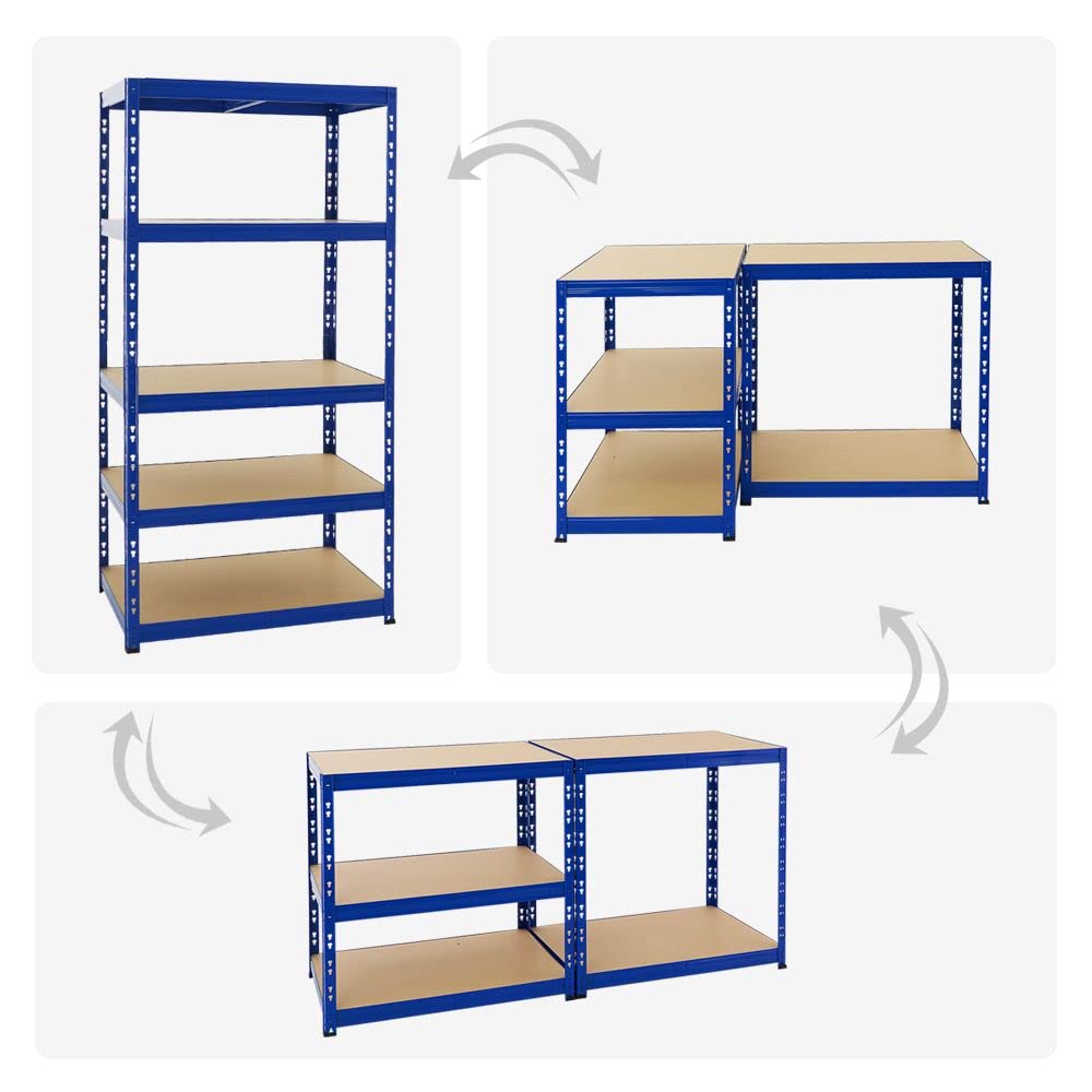 PROREGAL Mega Deal 2x Étagère Charge Lourde GIANT ELEPHANT HxLxP 180x150x45cm 20