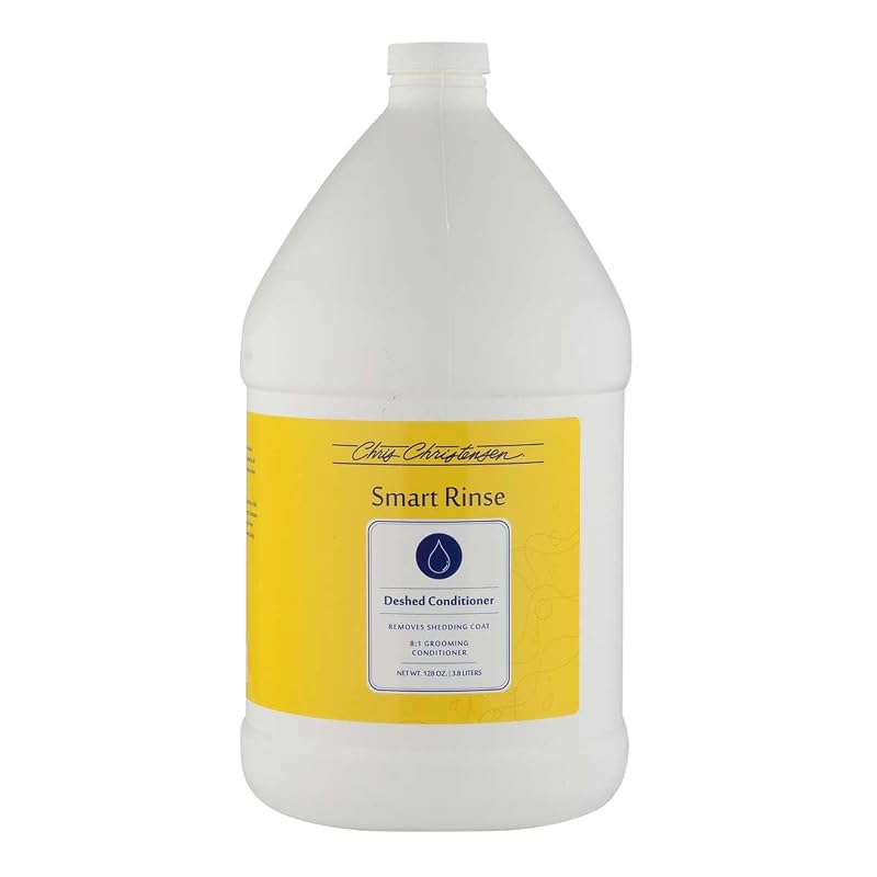 Condicionador Concentrado para Cães e Gatos Chris Christensen SmartRinse De-Shed, Banana Coconut, 3,79 L