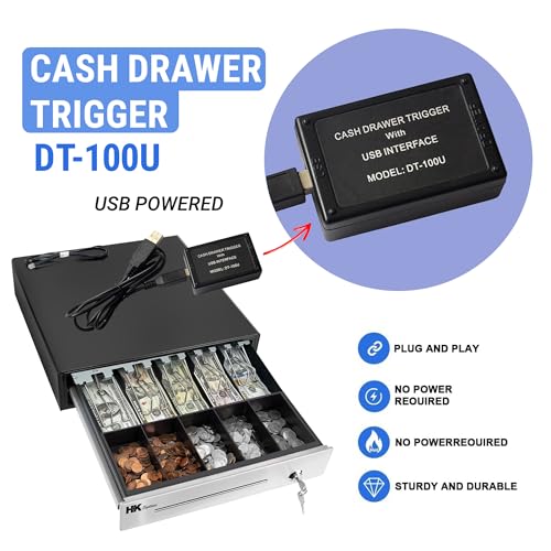 Disparador USB para cajón de efectivo HK SYSTEMS para conectar al PC 3