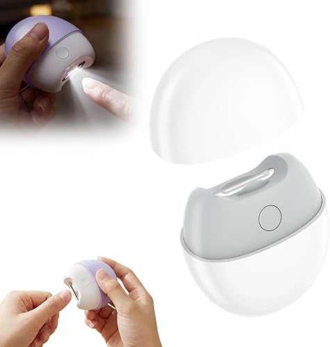 Smart Electric Nail Clippers for Adults & Seniors, 2-Speed Automatic Nail Trimmer with Polisher, Light, Nail Clippings Storage, Quiet & Safe