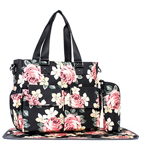 floral diaper bag