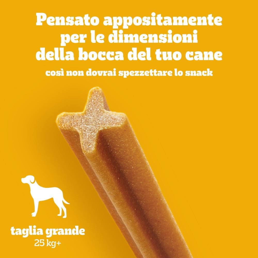 Pedigree Dentastix Snack per la Igiene Orale (Cane Grande +25 kg), 270 g 105 Pezzi - 15 Confezioni da 7 Pezzi (105 Pezzi totali)