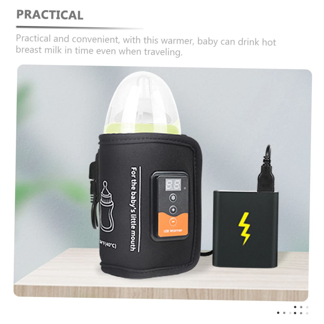 ULDIGI Bottle Warmer Portable Reusable Feeding Bottle Warmer Insulated Wrap for Travel