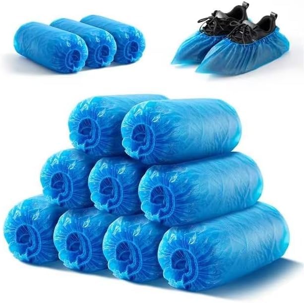 SES-100 Pack Disposable Shoe Boot Covers Waterproof Non Slip Shoes Protectors Covers Durable Boot&Shoes Covers, Premium Quality,Hospital Grade,One Size Fits All,Blue (B09Y672FQC) Amazon Price History, Amazon Price Tracker