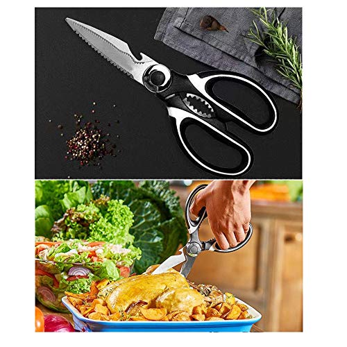 image for Homyplaza 2Pack Kitchen Scissors Poultry Shears Heavy Duty Stainless S