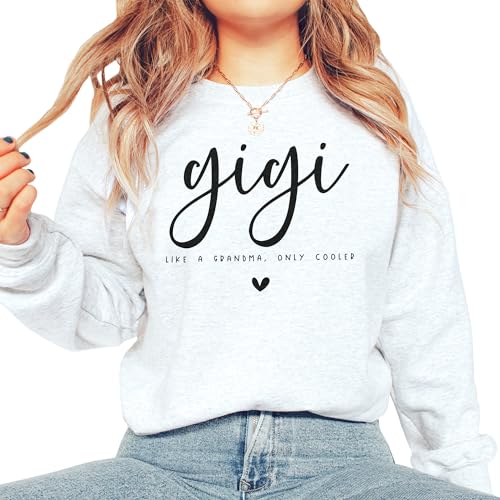 Cool Gigi Sweatshirt, Like A Grandma Only Cooler, Gift For New Gigi To Be, Pregnancy Reveal, Baby Shower Gift, Unisex Crewneck Sweatshirt4