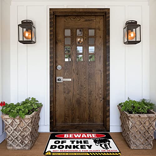 PLOWS Tapete de entrada exterior cuidado com burro tapete de outono tapetes de porta exterior decora
