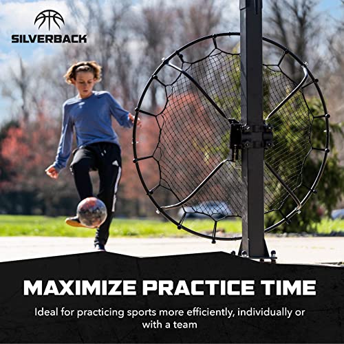 Silverback Multi-Sport Training Rebound Passback Net - Basketball Rebounder - Multisport Rebounder #TOP2