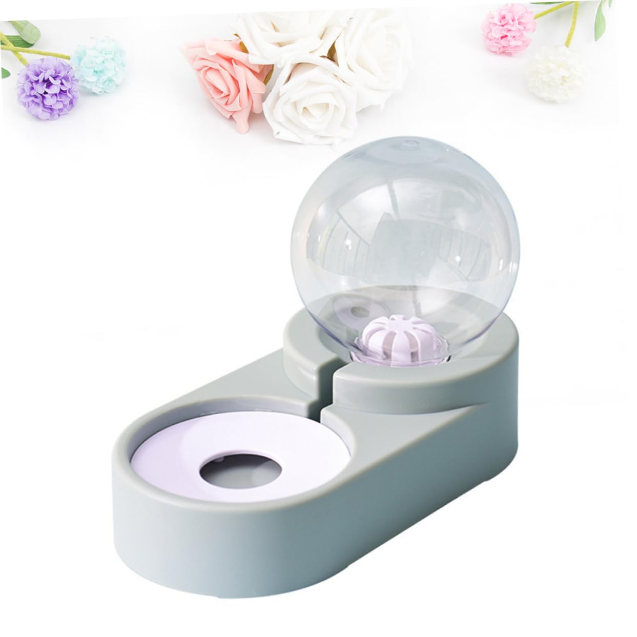 Automatischer Haustier Wasserspender mit Doppelnapf, Pet, Blau | Sichere Konstruktion, Praktische Nutzung, Kippsicheres Design, Automatische Wasserversorgung für Zuhause und Zoofachhandel
