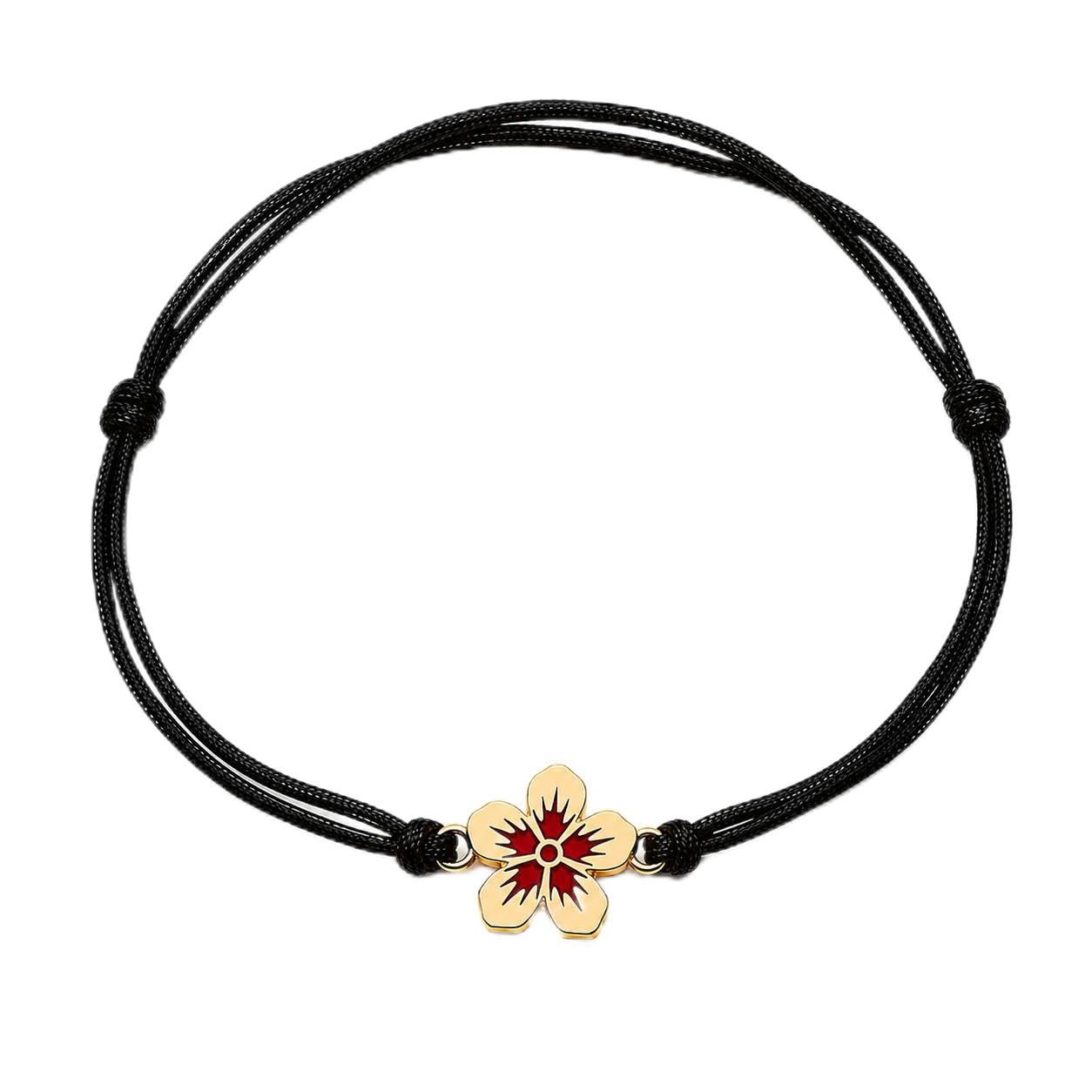Black Thread Adjustable anklet | Black Nazar Dhaga | Red Golden Flower Charm Thread Anklet For Women & Girls | Nazar Battu | Nazariya For Women and Girls | Kala Dhaga | Evil Eye Anklet-image-10