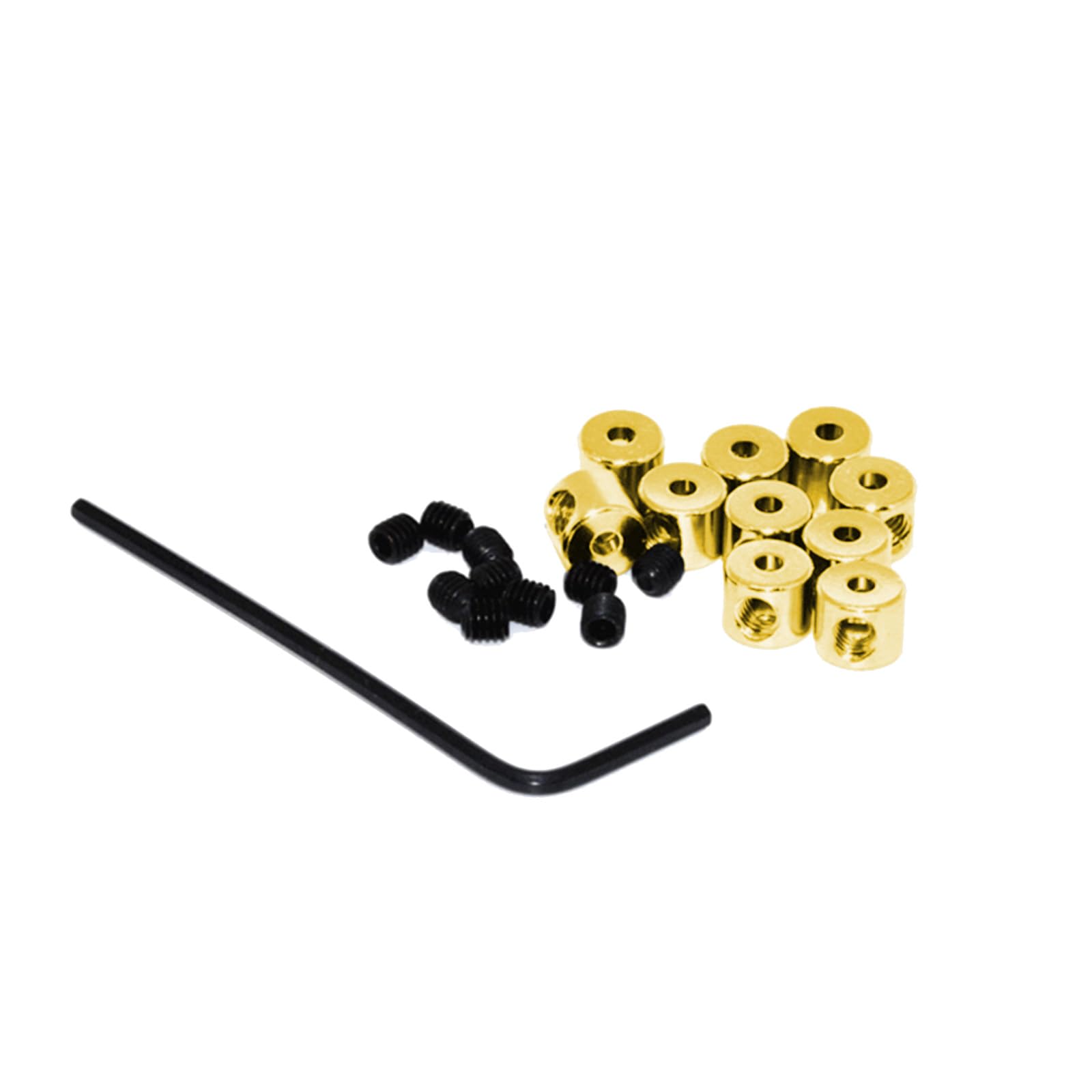 Montesy Pack of 10 Gold Pin Locks Stylish Brooch Pin Keepers Pin Lock Pin Back h with Wrench Pin Locks for Badge Security